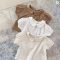 Korean Baby Girl Cute Collar Short Sleeve Top