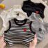 2026 Girls Polka Dot Doll Collar Sleeveless Dress