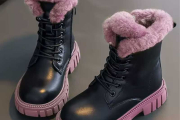 Korean Girls Faux Fur Winter Snow Boots 6-18y
