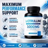 L-Citrulline 3000mg Vegan Non-GMO Sports Support 60CT