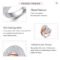 LAYA 925 Silver Irregular Curve Cross Zircon Ring