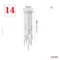 LED Chandelier Staircase Chandelier Crystal Light Modern Loft