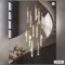 LED Chandelier Staircase Chandelier Crystal Light Modern Loft