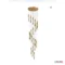 LED Chandelier Staircase Chandelier Crystal Light Modern Loft