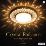 LED Downlight Crystal Ceiling Lamp GX53 Spotlight Home