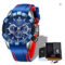 LIGE 2024 Sports Waterproof Luminous Chronograph Mens Watch