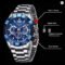 LIGE 2024 Sports Waterproof Luminous Chronograph Mens Watch