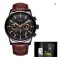 LIGE 2024 Sports Waterproof Luminous Chronograph Mens Watch