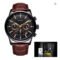 LIGE 2024 Sports Waterproof Luminous Chronograph Mens Watch