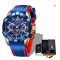 LIGE 2024 Sports Waterproof Luminous Chronograph Mens Watch