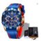 LIGE 2024 Sports Waterproof Luminous Chronograph Mens Watch