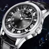 LIGE 2025 Constellation Dial Luxury Men’s Quartz Watch