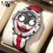 LIGE 2025 Creative Clown Fashion Quartz Mens Watch