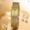 LIGE 2025 Square Dial Steel Belt Women’s Quartz Watch