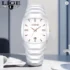 LIGE 2023 Leather Chronograph Waterproof Sport Watch