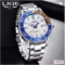 LIGE Quartz Watch Stainless Steel Date Watch Men