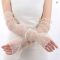 Long Lace Mesh Fingerless Gloves Summer Sunscreen Sleeves