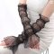 Long Lace Mesh Fingerless Gloves Summer Sunscreen Sleeves