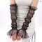 Long Lace Mesh Fingerless Gloves Summer Sunscreen Sleeves