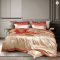 Luxury Flowers Embroidery Egyptian Cotton Bedding Set