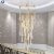 Elegant golden crystal water drop chandelier