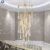 Elegant golden crystal water drop chandelier