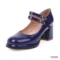 Mary Janes Block Heels Large Size Women Pumps