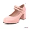 Mary Janes Block Heels Large Size Women Pumps