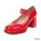 Mary Janes Block Heels Large Size Women Pumps