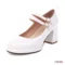 Mary Janes Block Heels Large Size Women Pumps