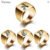 Men Gold Initial Stainless Steel Ring