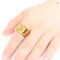 Men Gold Initial Stainless Steel Ring