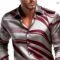 Men’s 3D Flame Print Long Sleeve Casual Shirt