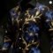 Men’s 3D Flame Print Long Sleeve Casual Shirt