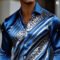 Men’s 3D Flame Print Long Sleeve Casual Shirt
