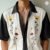 Men’s Hawaiian Grid Short Sleeve Flap Collar Shirt