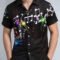 Men’s Hawaiian Grid Short Sleeve Flap Collar Shirt