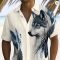 Men’s Hawaiian Grid Short Sleeve Flap Collar Shirt