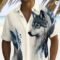 Men’s Hawaiian Grid Short Sleeve Flap Collar Shirt
