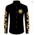 Men’s Lion Palm Graphic Long Sleeve Button Shirt
