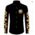 Men’s Lion Palm Graphic Long Sleeve Button Shirt