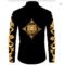 Men’s Lion Palm Graphic Long Sleeve Button Shirt