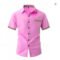 Men’s Pink Hawaiian Lapel Short Sleeve Shirt 5XL