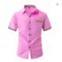 Men’s Lion Palm Graphic Long Sleeve Button Shirt
