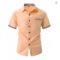 Men’s Pink Hawaiian Lapel Short Sleeve Shirt 5XL