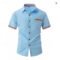 Men’s Pink Hawaiian Lapel Short Sleeve Shirt 5XL