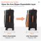 Mixi 20-Inch Oxford Carry-On Spinner Luggage