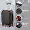 Mixi Aluminum-Frame Hardside Carry-On Spinner Rolling Travel Suitcase