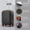 Mixi Aluminum-Frame Hardside Carry-On Spinner Rolling Travel Suitcase