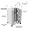 Mixi Aluminum Frame PC Hardside Spinner Carry On